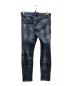 DSQUARED2 (ディースクエアード) ACQUA BUBBLE WASH SKATER JEAN/アクアバブルウォッシュスケータージーンズ インディゴ サイズ:44：9000円