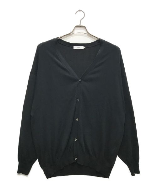 Graphpaper（グラフペーパー）Graphpaper (グラフペーパー) Suvin Cotton Oversized Cardigan/スビンコットンオーバーサイズカーディガン ブラック サイズ:O/Sの古着・服飾アイテム