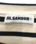 中古・古着 JIL SANDER+ (ジルサンダープラス) バックロゴボーダーTシャツ アイボリー×ブラック サイズ:M：22000円