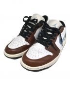 NIKEナイキ）の古着「AIR JORDAN 1 LOW/エアージョーダンワンロー」｜ホワイト×ブラウン