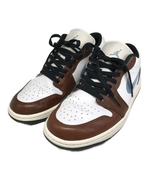 NIKE（ナイキ）NIKE (ナイキ) AIR JORDAN 1 LOW/エアージョーダンワンロー ホワイト×ブラウン サイズ:27.5cmの古着・服飾アイテム