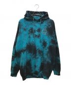 anti social social CLUBアンチソーシャルソーシャルクラブ）の古着「SLEEPLESS TIE DYE HOODIE/スリープレスタイダイフーディ」｜ブルー×ブラック