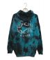 anti social social CLUB (アンチソーシャルソーシャルクラブ) SLEEPLESS TIE DYE HOODIE/スリープレスタイダイフーディ ブルー×ブラック サイズ:XL：6000円