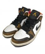 NIKEナイキ）の古着「AIR JORDAN 1 MID SE/エアージョーダンワンミッドエスイー」｜ホワイト×ブラウン