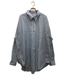 Marvine Pontiak Shirt Makers（マーヴィンポンティアックシャツメイカーズ）の古着「Skipper SH C/スキッパーシャツ」｜スカイブルー