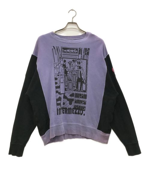 C.E（シーイー キャブエンプト）C.E (シーイー キャブエンプト) MD INTERMEZZO CREW NECK/ミッドインターメッツォクルーネック パープル サイズ:Lの古着・服飾アイテム