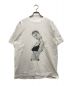 BIOTOP（ビオトープ）の古着「Kate Moss by David Sims Photo T-shirts/ケイトモスバイデイビッドシムズフォトTシャツ」｜ホワイト