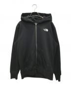 THE NORTH FACEザ ノース フェイス）の古着「スクエアロゴフルジップ スウェットパーカー/SQUARE LOGO FULLZIP」｜ブラック