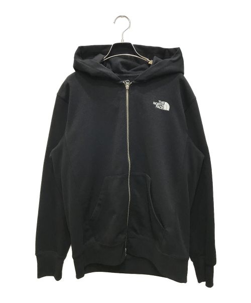 THE NORTH FACE（ザ ノース フェイス）THE NORTH FACE (ザ ノース フェイス) スクエアロゴフルジップ スウェットパーカー/SQUARE LOGO FULLZIP ブラック サイズ:L 未使用品の古着・服飾アイテム