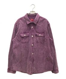 SUPREME（シュプリーム）の古着「Washed Corduroy Shirt/ウォッシュドコーデュロイシャツ」｜パープル