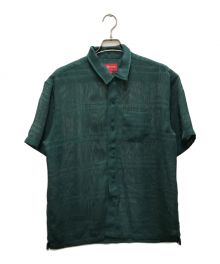 SUPREME（シュプリーム）の古着「Mesh Stripe S/S Shirt/メッシュストライプシャツ」｜グリーン