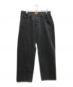 SUNDAYS BESTサンデイズベスト）の古着「REGULAR FIT STONE WASHED BLACK DENIM/レギュラーフィットストーンウォッシュドブラックデニム」｜ブラック