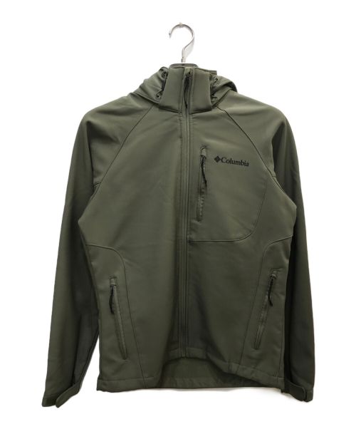 Columbia（コロンビア）Columbia (コロンビア) WHITE MOUNTAINEERING (ホワイトマウンテ二アニング) カスケードリッジ2ソフトシェル グリーン サイズ:Mの古着・服飾アイテム