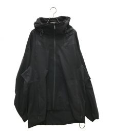 WHITE MOUNTAINEERING（ホワイトマウンテ二アニング）の古着「JERSEY LIGHT PARKA/ジャージーライトパーカー」｜ブラック