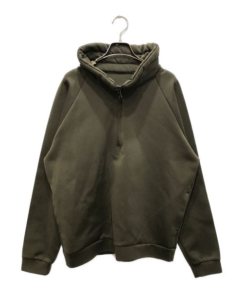 DESCENTE（デサント）DESCENTE (デサント) ALWEL (オルウェル) PADDED HIGHCOLLAR HALFZIP/パデッドハイカラーハーフジップ グリーン サイズ:Lの古着・服飾アイテム