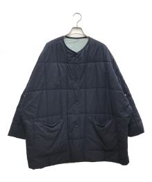 BLACK by moussy（ブラックバイマウジー）の古着「リバーシブルキルティングコート」｜ネイビー×グレー