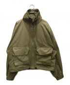 TODAYFULトゥデイフル）の古着「Nylon Zip Blouson/ナイロンジップブルゾン」｜カーキ