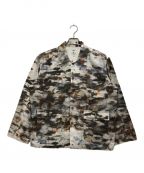 South2 West8サウスツー ウエストエイト）の古着「Hunting Shirt - Cotton Back Sateen / Painting Pt./ハンティングシャツ」｜マルチカラー