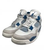 NIKEナイキ）の古着「Air Jordan 4 Retro/エアジョーダン4レトロ」｜グレー×ホワイト