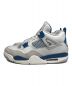 NIKE (ナイキ) Air Jordan 4 Retro/エアジョーダン4レトロ グレー×ホワイト サイズ:cm28/UK9/EUR44/BR42/CN280（2.5）：18000円