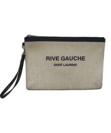 Saint Laurent Paris（サンローランパリ）の古着「RIVE GAUCHEセカンドバッグ」｜ベージュ