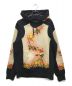 SUPREME（シュプリーム）の古着「Floral Print Hooded Sweatshirt/フローラルプリントフードスウェット」｜ブラック