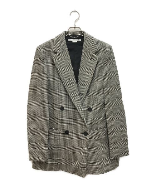 STELLA McCARTNEY（ステラマッカートニー）STELLA McCARTNEY (ステラマッカートニー) チェックダブルジャケット カーキ サイズ:38の古着・服飾アイテム