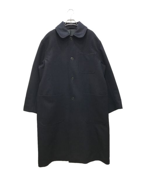 COMOLI（コモリ）COMOLI (コモリ) WOOL CASHMERE MILITARY COAT/ウール カシミヤ ミリタリー コート ネイビー サイズ:2の古着・服飾アイテム