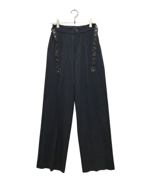 PAMEO POSE（パメオポーズ）PAMEO POSE (パメオポーズ) High Waist Wide Trouser/ハイウエストワイドトラウザー ネイビー サイズ:F 未使用品の古着・服飾アイテム