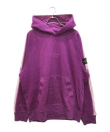 STONE ISLAND×SUPREME（ストーンアイランド×シュプリーム）の古着「Stripe Hooded Sweatshirt/ストライプフーディスウェットシャツ」｜パープル