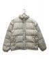 stussy（ステューシー）の古着「Stripe Down Puffer Jacket/ストライプダウンパファージャケット」｜ホワイト