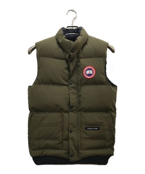 CANADA GOOSE（カナダグース）CANADA GOOSE (カナダグース) FREE STYLE ダウンベスト/フリースタイル　 カーキ サイズ:XSの古着・服飾アイテム