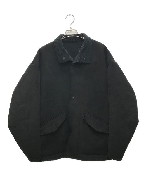 N.HOOLYWOOD（エヌ ハリウッド）N.HOOLYWOOD (エヌ ハリウッド) REVERSIBLE STAND COLLAR BLOUSON/リバーシブルスタンドカラーブルゾン ブラック サイズ:36の古着・服飾アイテム