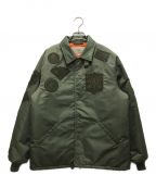 AVIREXアヴィレックス）の古着「COACH JACKET TOP GUN/コーチジャケットトップガン」｜カーキ