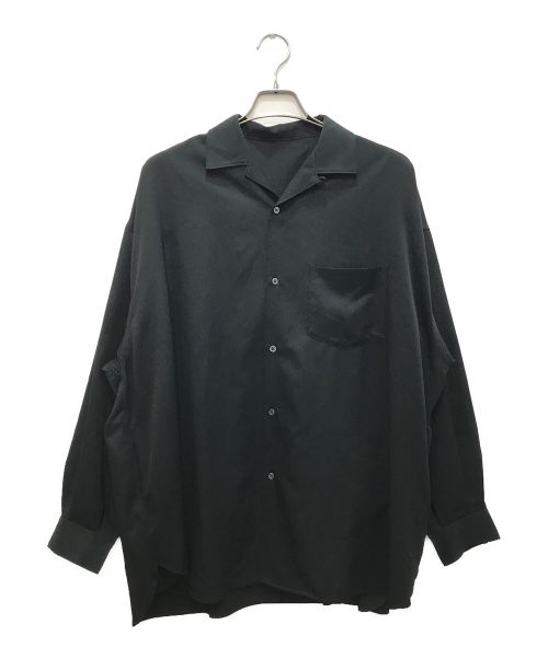 FreshService（フレッシュサービス）FreshService (フレッシュサービス) COOLFIBER OPEN COLLAR L/S SHIRT/クールファイバーオープンカラーL/Sシャツ ブラック サイズ:Lの古着・服飾アイテム