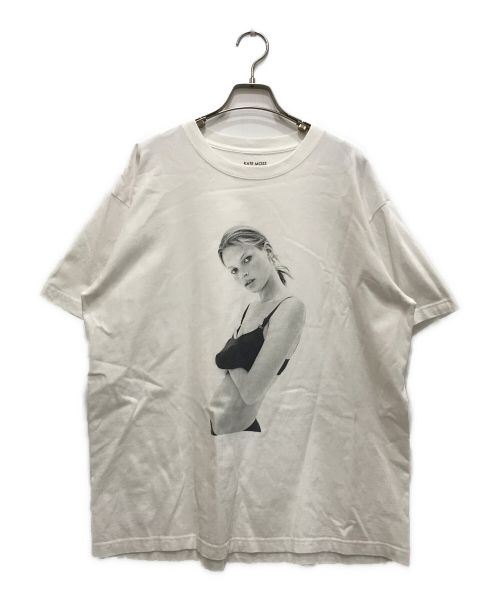 BIOTOP（ビオトープ）BIOTOP (ビオトープ) Kate Moss by David Sims Photo T-shirts/ケイトモスバイデイビットシムズフォト ティー ホワイト サイズ:XLの古着・服飾アイテム