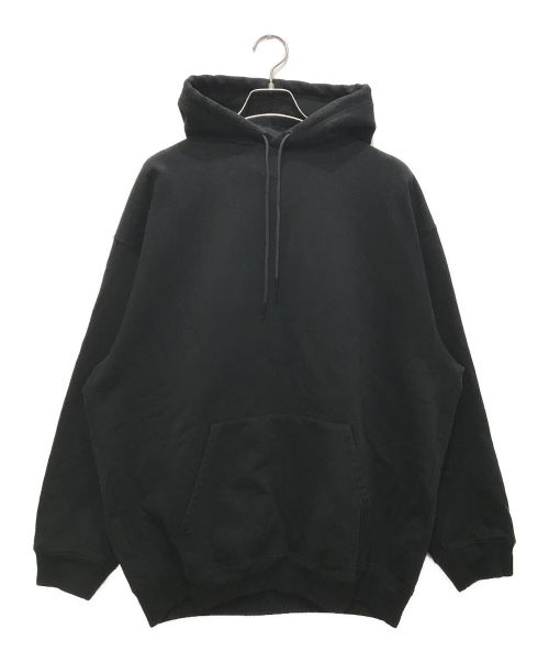 BALENCIAGA（バレンシアガ）BALENCIAGA (バレンシアガ) バックロゴプリントプルオーバーパーカー ブラック サイズ:Mの古着・服飾アイテム