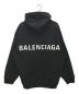 BALENCIAGA (バレンシアガ) バックロゴプリントプルオーバーパーカー ブラック サイズ:M：40000円