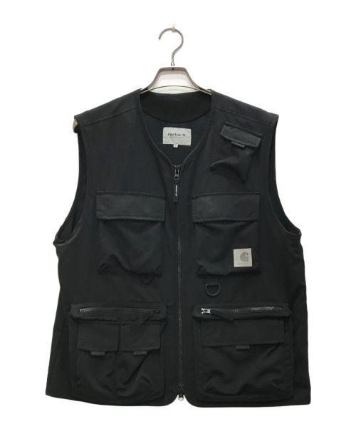 Carhartt WIP（カーハート ワークインプログレス）Carhartt WIP (カーハート ワークインプログレス) エルムウッドベスト/ELMWOOD VEST ブラック サイズ:Ｌの古着・服飾アイテム