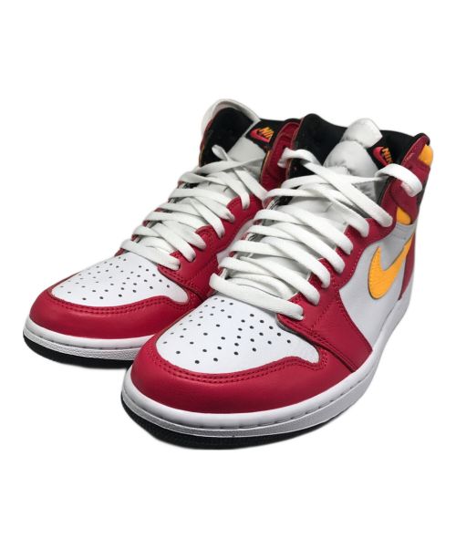 NIKE（ナイキ）NIKE (ナイキ) AIR JORDAN 1 RETRO HIGH OG ホワイト×ピンク サイズ:27.5cm/US9.5/UK8.5/EUR43/BR41/CN275(2.5)の古着・服飾アイテム