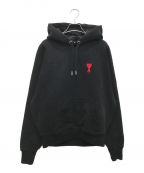 AMI Alexandre Mattiussiアミ アレクサンドル マテュッシ）の古着「TONAL ADC HOODIE/トーナルADCフーディ」｜ブラック