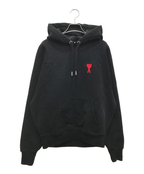 AMI Alexandre Mattiussi（アミ アレクサンドル マテュッシ）AMI Alexandre Mattiussi (アミ アレクサンドル マテュッシ) TONAL ADC HOODIE/トーナルADCフーディ ブラック サイズ:Mの古着・服飾アイテム