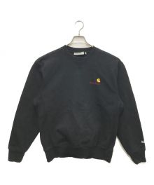 WACKO MARIA×CarHartt（ワコマリア×カーハート）の古着「AMERICAN SCRIPT SWEAT SHIRT/アメリカンスクリプトスウェットシャツ」｜ブラック