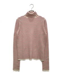 DEUXIEME CLASSE（ドゥーズィエム クラス）の古着「Border T/N Knit/ボーダーT/Nニット」｜アイボリー×レッド