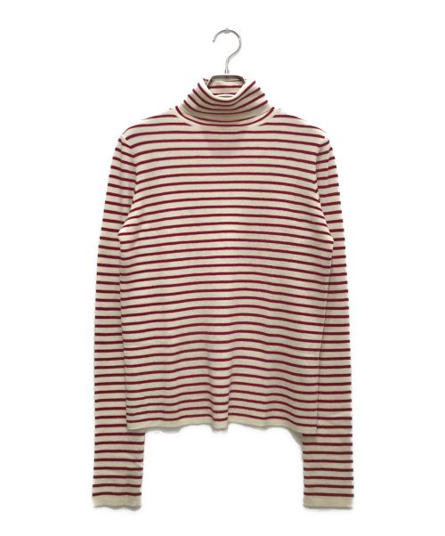 DEUXIEME CLASSE（ドゥーズィエム クラス）DEUXIEME CLASSE (ドゥーズィエム クラス) Border T/N Knit/ボーダーT/Nニット アイボリー×レッド サイズ:FREEの古着・服飾アイテム