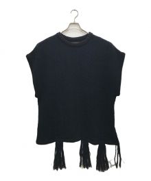 s'yte（サイト）の古着「Jacquard knit Vest/ジャカードニットベスト」｜ネイビー