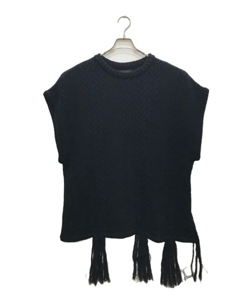 s'yte（サイト）s'yte (サイト) Jacquard knit Vest/ジャカードニットベスト ネイビー サイズ:3の古着・服飾アイテム