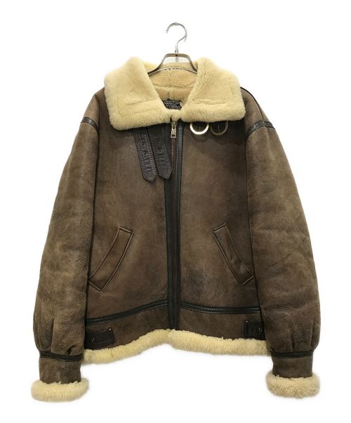 US SHEEPSKIN（USシープスキン）US SHEEPSKIN (USシープスキン) B-3ムートンジャケット ブラウン サイズ:42の古着・服飾アイテム