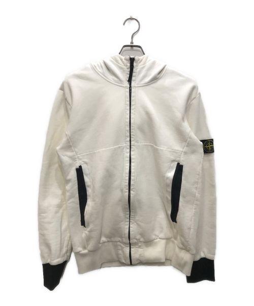 STONE ISLAND（ストーンアイランド）STONE ISLAND (ストーンアイランド) ジップアップパーカー ホワイト サイズ:XLの古着・服飾アイテム