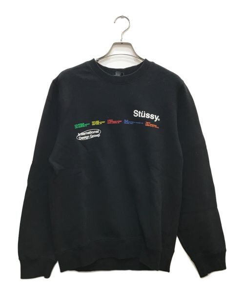 stussy（ステューシー）stussy (ステューシー) City Banners Crew Sweatshirt ブラック サイズ:Mの古着・服飾アイテム